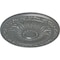 Ekena Millwork Lunel Ceiling Medallion (Fits Canopies up to 3 3/4"), Hand-Painted Platinum, 20 1/4"OD x 1 1/2"P CM20LUPLS - alternate 3